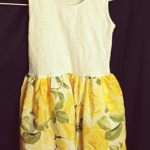 Girls size 7 Floral Dress